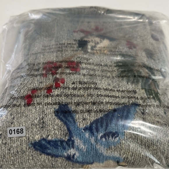 💸Sold💸 Northern Isles Bird Cardigan Sweater Med Cardinals Blue Jays Embroidered - Picture 13 of 13